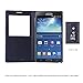 Note 3 Case, Galaxy Note 3 Case, Huijukon Elegant S-View Smart Flip Leather Case Cover with Auto Sleep/Awake Function for Samsung Galaxy Note 3 III (Black)