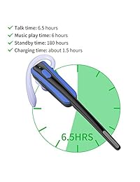 COMEXION Auriculares Bluetooth inalámbricos para negocios, V4.1, ligeros, con supresión de ruido, con micrófono para teléfono, ordenador portátil o coche