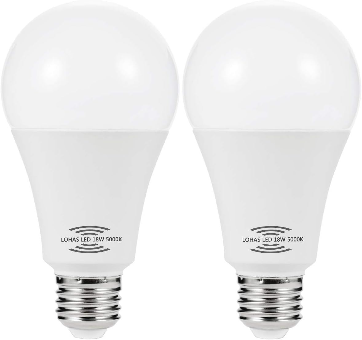 Aukora Dusk to Dawn Light Bulb Cool White 2 Pack Smart Sensor Light