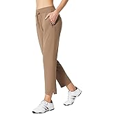 baleaf Women's Golf Pants with Pockets Petite Stretch Work Pant High Waisted Sweatpants for Travel Athletic