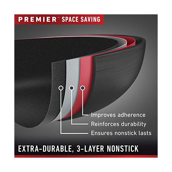 Calphalon Premier Space Saving Pots and Pans Set, 15 Piece Cookware Set, Nonstick The Home