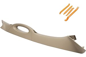 Gagsu A Pillar Interior Trim Handle Right Passenger Side Compatible with Ford F150 F-150 Lincoln Mark LT A Pillar Grab Handle Assist Panel 4L3Z-1503598-AAC (Right Passenger Side Beige)