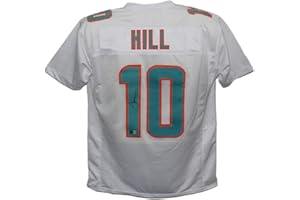 DENVERAUTOGRAPHS Tyreek Hill Autographed/Signed Pro Style White XL Jersey Beckett