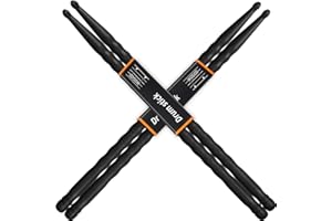 WOGOD Drum Sticks 5A Drumsticks (2Pack-Black)