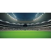 Football Field Backdrop,Yeele 20x10ft Stadium Soccer Auditorium Spotlight Themed Bowl Photography Background,Sports Theme Party Decoration Baby Shower Newborn Children Portrait Photo Photoshoot Props