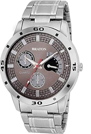 Braton BT1131SM14 Master Piece Exclusive Grey dial Stainless Steel Strap Analog Wrist Watch - for Men