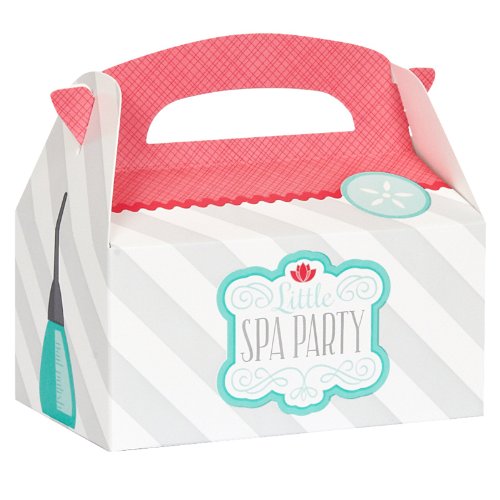 Little Spa Salon Makeover Party Supplies - Empty Favor Boxes (4)