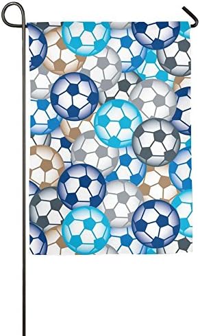Soccer Bright One Sided Banners Garden Flag Welcoming Flag 12 X 18 18 X 27