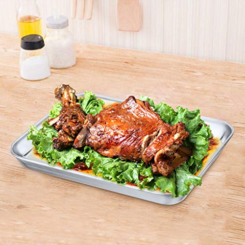 Mini Toaster Oven Tray Pan, P&P CHEF Stainless Steel Broiler Pan, Small