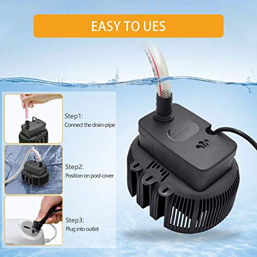 Pool Cover Pump Above Ground Sump Pumps Water Pump 850GPH Water Removal