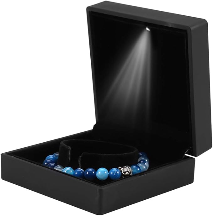 Jewelry Box, LED Lighted Ring/Pendant/Bracelet/Necklace