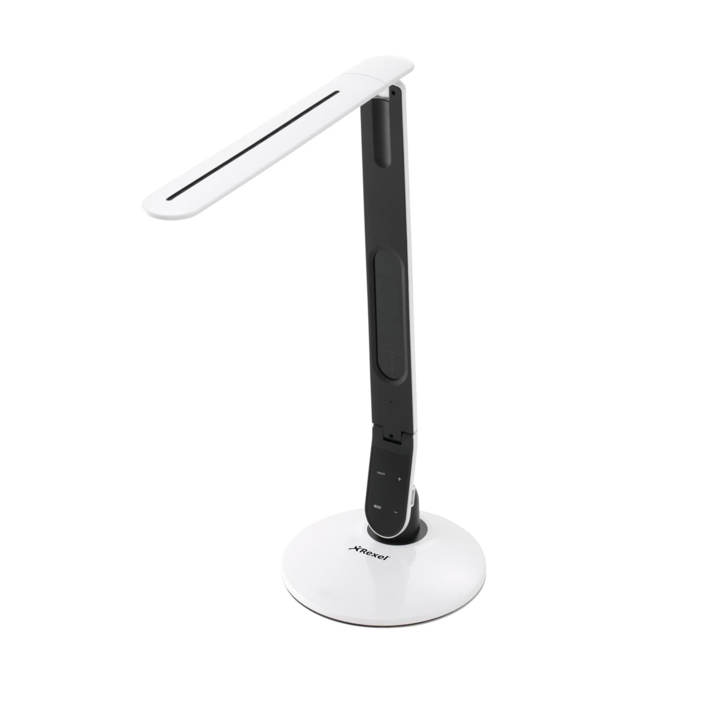 Rexel ActiVita Strip+ Daylight Lamp with Clock, Date and Temperature LCD display