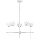 Savoy House M100131BQW Meridian Bohemian Bohemian/Eclectic Metal Chandelier, LED 5-Light 17.5 Total Watts, 14" H x 26" W, Bis