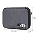 Hynes Eagle Travel Universal Cable Organizer Electronics Accessories Cases for Various USB Phone Charger and Cable Grey