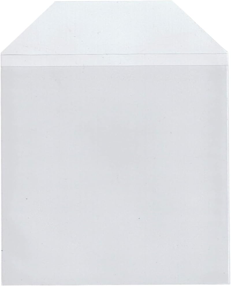 DragonTrading 25 x CD DVD Clear Cover Cases 100 Micron Plastic Wallet