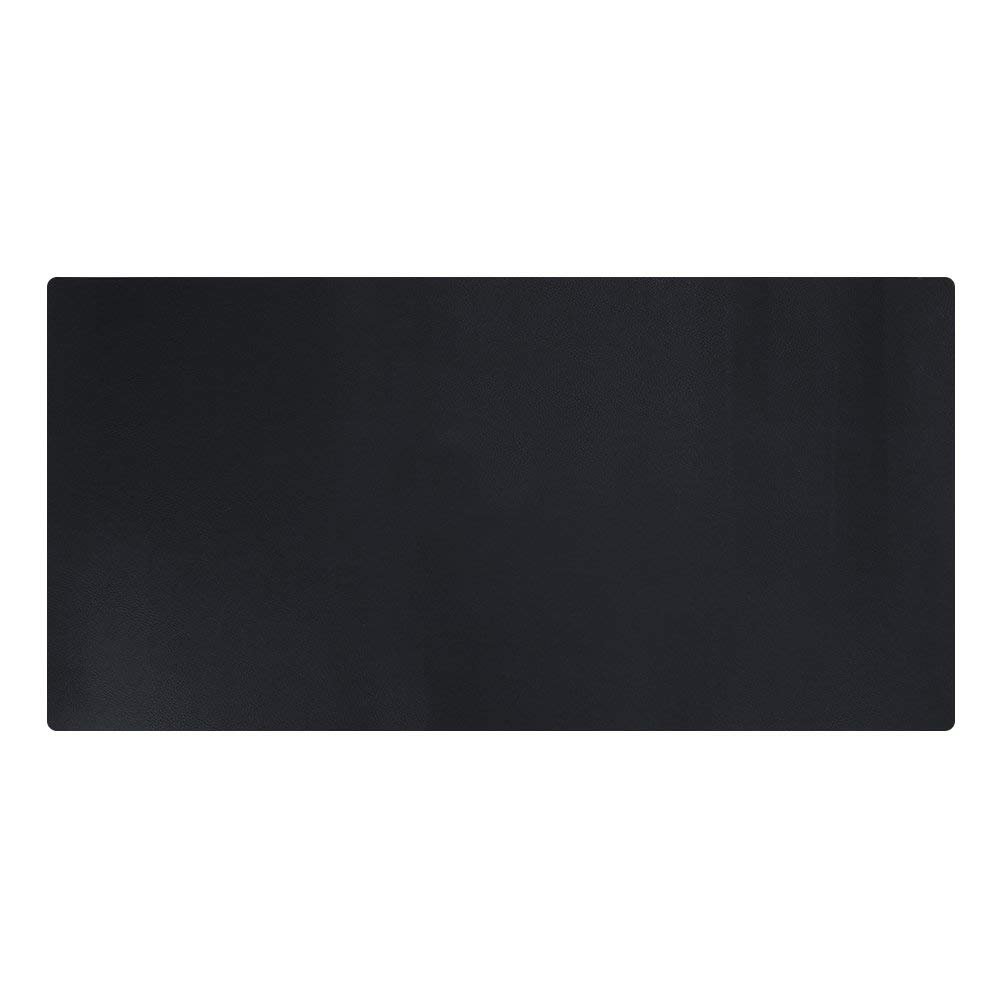 LiLan Office Desk Mat Pad Blotter Protector PU Leather Writing Mat Pad Waterproof (Black, 60X30CM)
