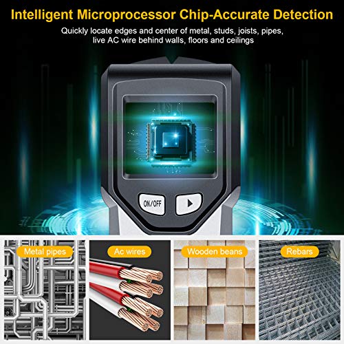 Stud Finder Wall Scanner - 5 in 1 Stud Detector with Intelligent Microprocessor chip and HD LCD Display, Stud Sensor… - Image 3