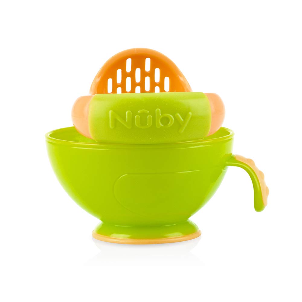 Nuby Mash N' Feed Food Press with Bowl, Lid and Spoon