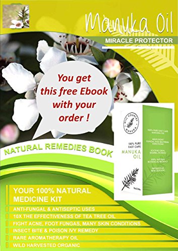 Hill Country 100% Manuka Oil 10X Potency of Tea Tree Oil 10ml