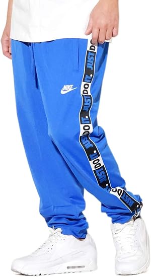 Amazon ナイキ トラックパンツ メンズ 大きいサイズ Usaモデル ジャージ パンツ Just Do It サイドライン Cj4785 ブルー L 並行輸入品 ロングパンツ 通販