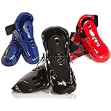 whistlekick Karate Sparring Foot Gear - Karate Sparring Gear Set with FREE Backpack Martial Arts Sparring Gear Set of Taekwondo Sparring Gear Set Martial Arts Equipment Set Footgear Boots Kicks Shoes