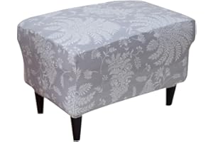 Eco-Ancheng Chair Cover Stretch Ottoman Cover Rectangular Storage Ottoman Slipcover Footrest Stool Covers Ottoman Slipcovers for Foot Stool with Nonslip Elastic Bottom