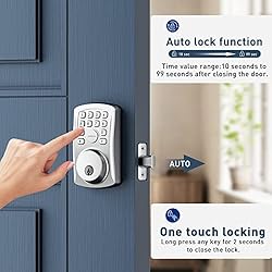 Signstek Keyless Entry Door Lock, Electronic Keypad