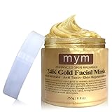 MyM 24k Luxurious Gold Facial Mask--- Lift and Firm To Re-Energized The Looking Of Skin, Revitalizes, Lifts, Firms, Brightens, Hydration, Smoothes and Refreshes