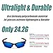Duduma Polarized Sports Sunglasses for Men Women Baseball Fishing Golf Running Cycling Driving Softball Hiking Floating Unbreakable Shades Tr566(Matte black frame, Blue lens)