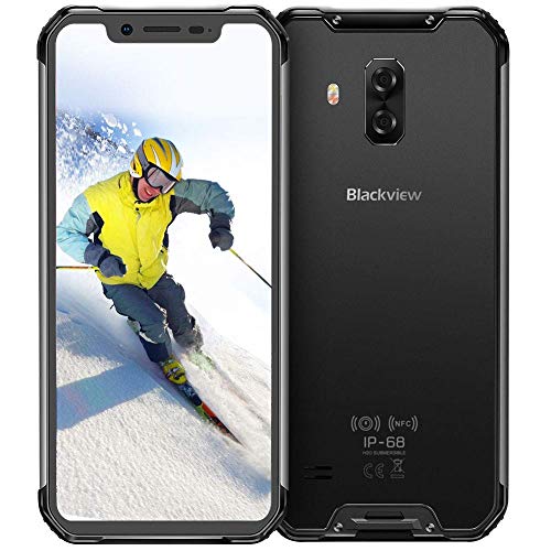 Rugged Cell Phones Unlocked, Blackview BV9600 pro 4G Rugged Smartphone IP68 Android 9.0 Octa Core 6GB RAM+128GB ROM 6.21 Inches 19:9 FHD+ 5580mAh 16MP+8MP Rugged Phone AT&T T-Mobile Verizon, Grey