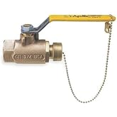 Apollo 70-100-HC Series Bronze Ball Valve, Two Piece, Inline, Lever, 3/4" NPT Female x 3/4" Hose