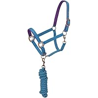 Tough 1 Neoprene Padded Halter with Antique Hardware Lead Set