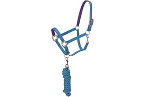 Tough 1 Tough-1 Neoprene Padded Halter with Antique Hardware Lead Set