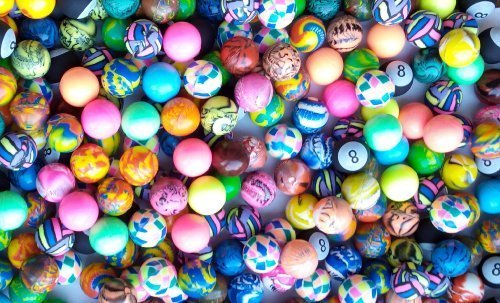 ASSORTED 27MM Bouncy Balls (250 count)
