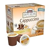 Grove Square Cappuccino, Caramel, 18 Single Serve Cups (Pack of 3)