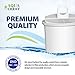 AQUA CREST Coffee Water Filter, Replacement for Braun® KWF2, 3105, 3107, 3112, 3116, KF600/580/510, KF190/180, KF157/150/145, KFT16, Braun® Coffee Maker Filter Replacement, TÜV SÜD Certified (2 Pack)