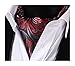 SetSense Men's Floral Jacquard Woven Self Cravat Tie Ascot One Size Red / Gray / Black