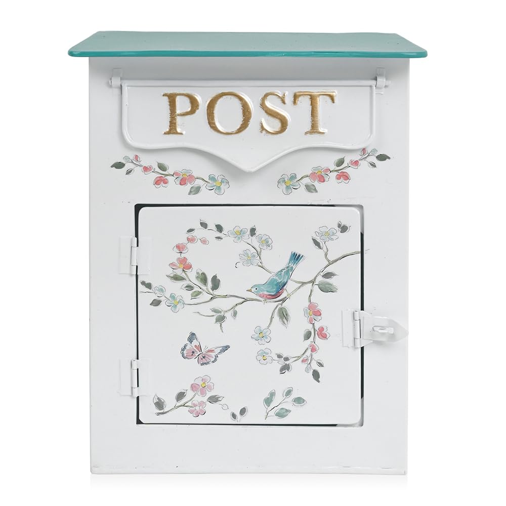All Chic Mailbox Wall Mount Mailboxes for Outside Vintage Mailbox Mail Boxes/Wall Mount Outside Antique Style Nostalgic Charm Home Decor