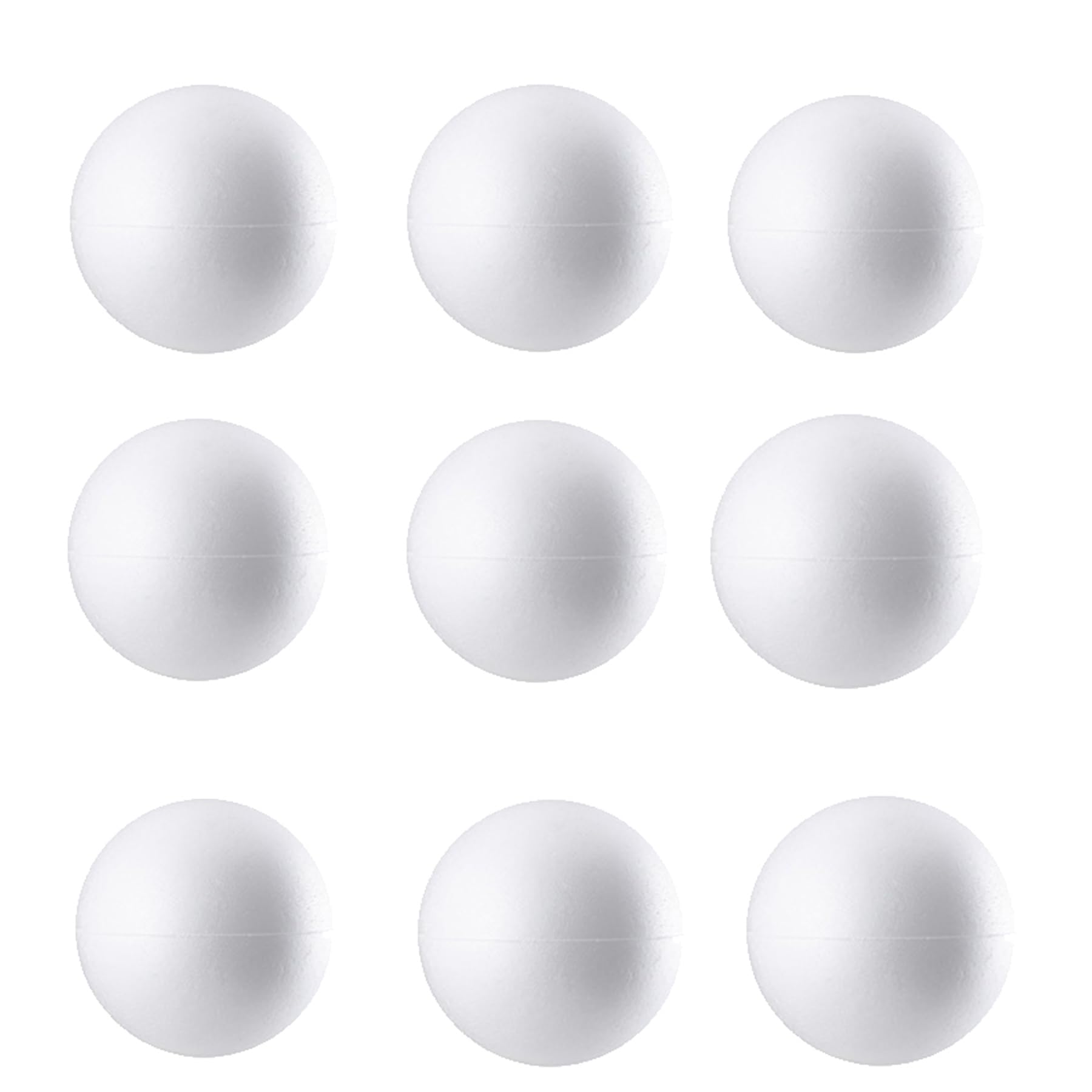 Wensmy Polystyrene Foam Balls White Craft Balls Solid Sphere Foam Balls Modeling Round Balls for DIY Arts School Projects Wedding Decorations (4Pcs 10cm)