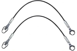 AUTOANDART Brock Replacement Pair Set Rear Tailgate Liftgate Cables Compatible with 83-97 F-Series Pickup Truck F7TZ-9943052-A