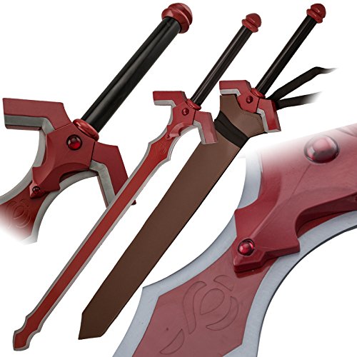 Replica Art of Sword Demonic Broadsword Legendary Online Crimson Red - Carbon Steel