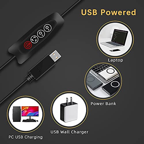 Kit de iluminación para videoconferencia Aogled, luz de Zoom pequeña con 3 Modos de luz para grabación de Video/transmisión en Vivo/Trabajo Remoto/Aprendizaje a Distancia