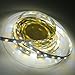 LEDENET Super Bright Warm White/Daylight Dual Color Flexible 5050 LED Strip Light 3000K-7000K Adjustable Non-Waterproof 12V 300LEDs 16.4ft (5m)