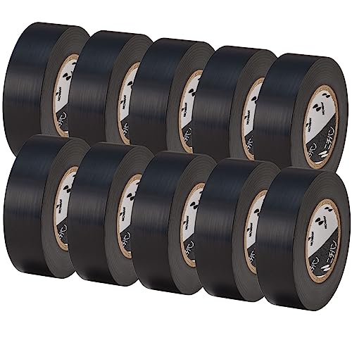 ニチバン ビニールテープ 10個入 19mm×10m VT196-10P 黒