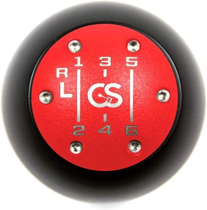 Shift Knob Red 6-Speed Compatible with Mini Cooper R55-R61 & Gen3 F55 F56 F54 F57