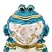 YU FENG Hinged Frog Trinket Jewelry Box Crystal Jeweled Small Cute Frog Animal Figurines Collectible