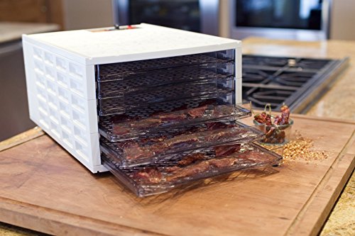 Weston Fruit & Veggie Dehydrator, 6 Tray (75-0301-W), Ultra Quiet Fan
