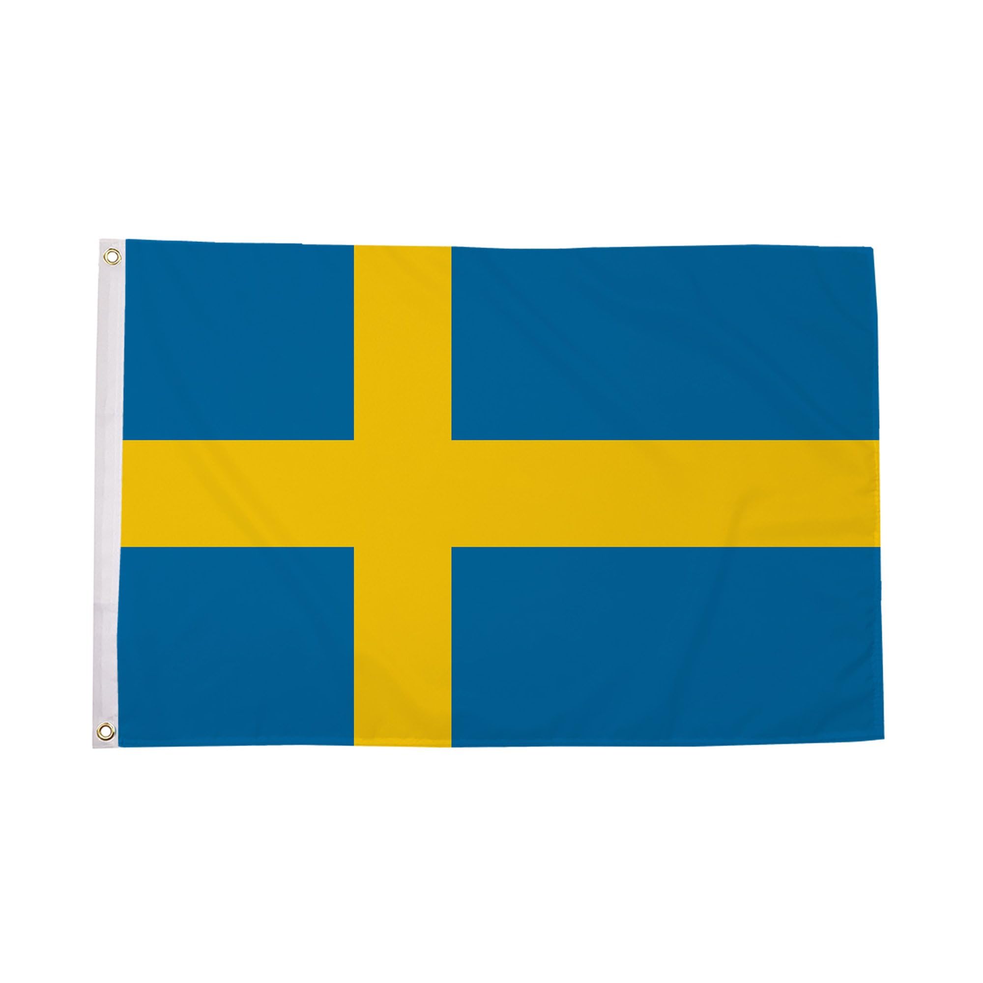 Flagtex Sweden Flag Small 3ft x 2ft (90cm x 60cm) - Swedish National Flag for Garden Display, Outdoor Polyester Flag, Nordic Country Banner, Sports Events — image 1