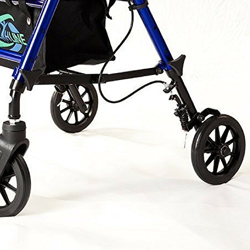 Lightweight Rollator Walker with Seat and Brakes, Super Light Rollator