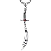 Lattd Zulfiqar Sword Necklace 925 Sterling Silver Islamic Ali Zulfiqar Pendant Muslim Jewelry for Men
